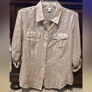 Calvin Klein Metallic Top